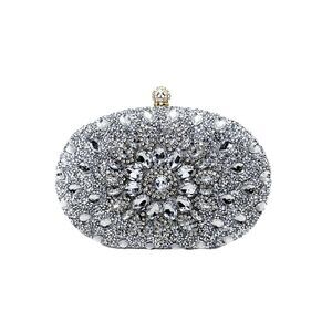 1134 Evening Bags Sparkly Rhinestone Clutch Purses Luxury Handbags